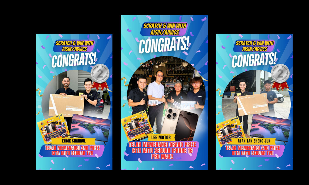 AISIN Scratch & Win – 01 October 2024